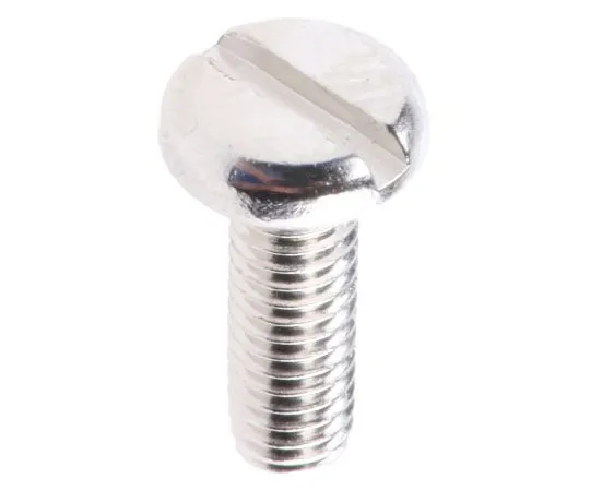 63-7574-20 RS Pro, M4 Pan Head, 12mm Brass Slot Nickel Plated0.7 482-8650