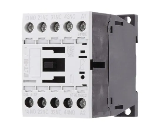63-7585-34 Eaton 4 Pole Contactor, 4 A, 24 V dc Coil, xStart, 2NO/2NC 276414 & DILA-22(24VDC)