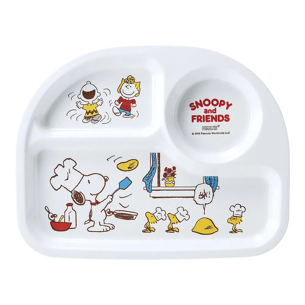 64-4205-94 Melamine Children's Dish "Snoopy" Lunch Plate L
