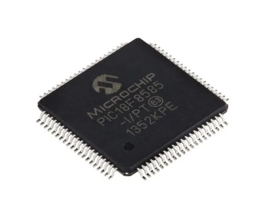 63-7660-53 Microchip, 8bit PIC Microcontroller, 40MHz, 1.024 kB, 48 kB Flash, 80-Pin TQFP PIC18F8585-I/PT