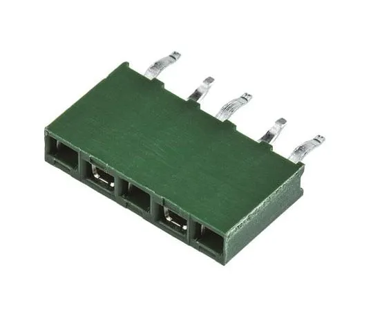 63-7588-64 TE Connectivity AMPMODU HV100 Series 2.54mm Pitch 5 Way 1 Row Straight PCB Socket, Through Hole, Solder Termination 215297-5