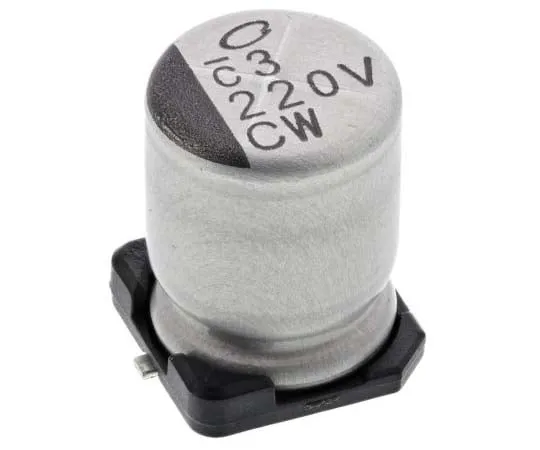 63-7746-77 Nichicon 220μF 35V dc Aluminium Electrolytic Capacitor, Surface Mount 8 (Dia.) x 10mm +105°C 8mm UCW1V221MNL1GS
