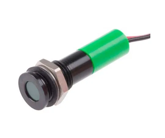 63-7708-99 RS PRO Green Indicator, 12 V dc, 8mm Mounting Hole Size, Lead Wires Termination, IP67 700-1980