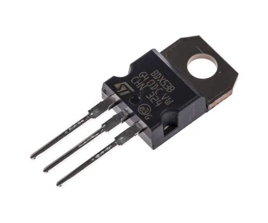 63-7579-95 STMicroelectronics BDX53B NPN Darlington Pair, 8 A 80 V HFE:750, 3-Pin TO-220 BDX53B
