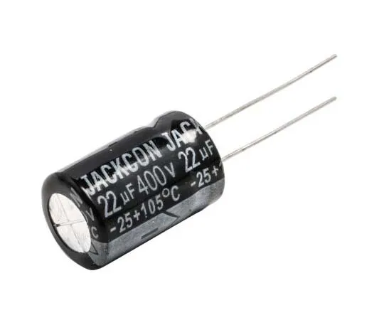 63-7738-31　RS PRO 22μF 400V dc Aluminium Capacitors, Through Hole 13 (Dia.) x 21mm +105°C 13mm 5mm 21mm　173-0277