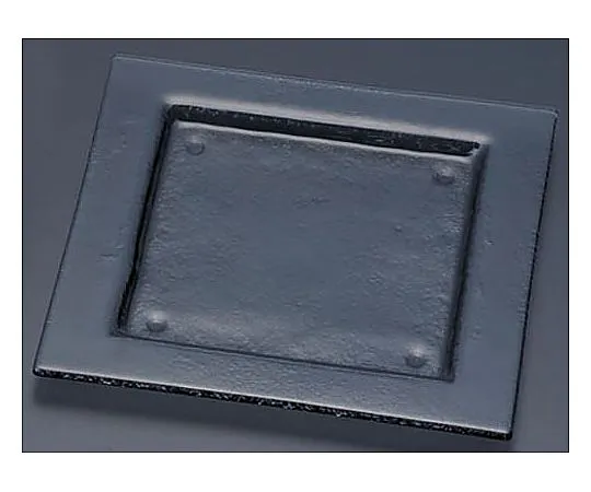 62-6835-60 Tiger Glass Square Plate 240 Gray 162-192-00