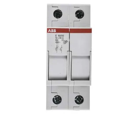 63-7727-60 ABB 32 A DP Fused Isolator Switch, 10 x 38 mm Fuse Size 2CSM200883R1801  E 92/32