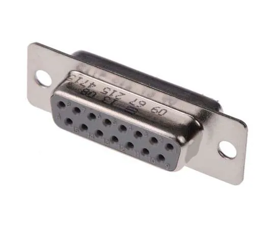 63-7700-92 Harting Panel Mount, 15 Pin D-sub Connector Socket, Shell Size A 9672154715