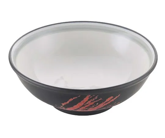 63-7195-17 Porcelain Chinese tableware black glaze brush nagashi Tamabuchi bowl 7 cm (φ215) 8179760