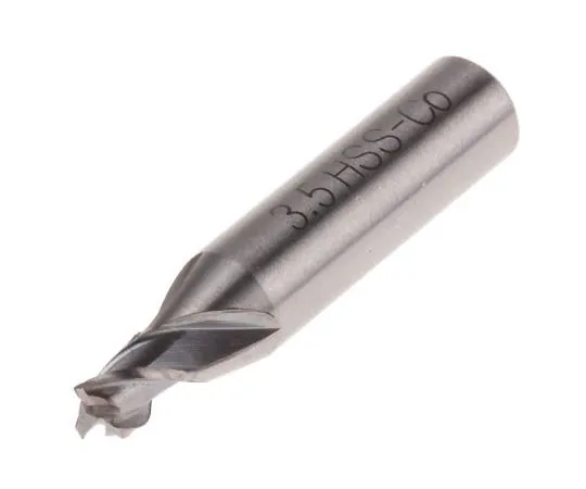 63-7611-33 RS PRO 30 mm HSCo End Mill, 5.5mm Cut Length, 3.5mm Cut Diameter, 3 Flutes 523-0486