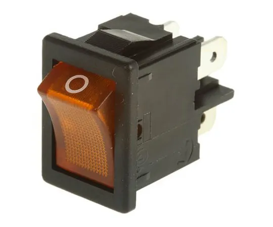 63-7630-22 Marquardt Illuminated Double Pole Single Throw (DPST), Latching Rocker Switch Panel Mount 1855.1104