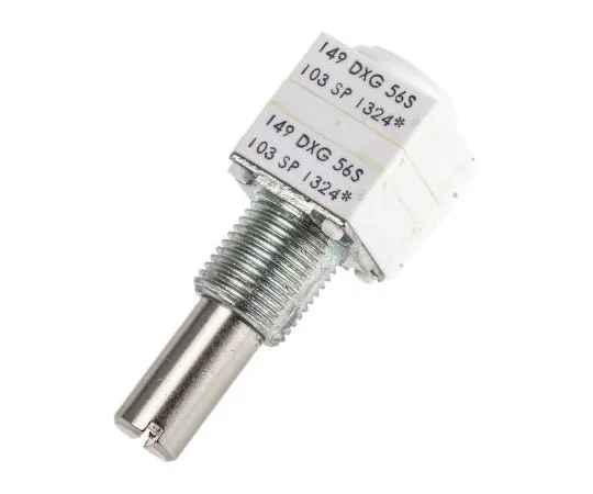 63-7578-61 Vishay 2 Gang Rotary Cermet Potentiometer with a 6.35 mm Dia. Shaft, 10kΩ, ±10%, 1W, Linear 14920F0GJSX13103KA 14920F0GJSX13103KA