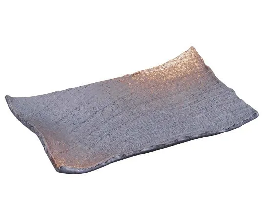 63-7196-42 Japanese tableware collection old Bizen long square plate 26 cm 8181290
