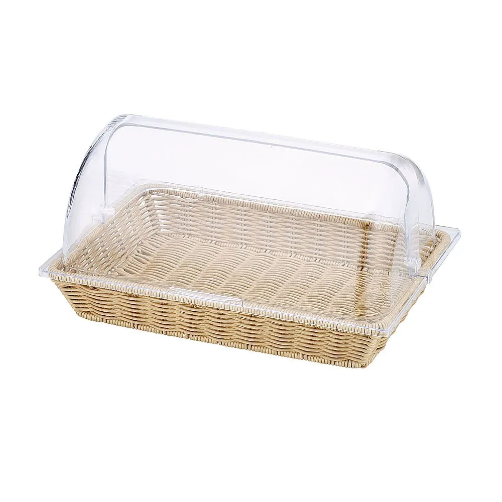 65-3878-31 PP Square Buffet Basket 42 Type with Cover BB-4228C-IV