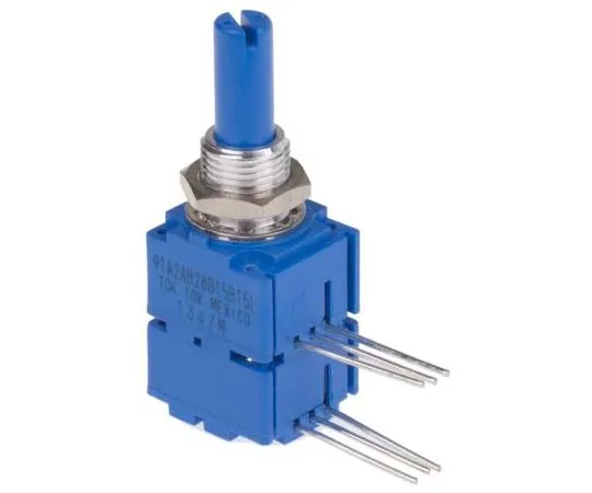 63-7701-86 Bourns 1 Gang Rotary Conductive Plastic Potentiometer with a 6.35 mm Dia. Shaft, 10kΩ, ±20%, 0.5W, Linear 91A2A-B28-B15/B15L