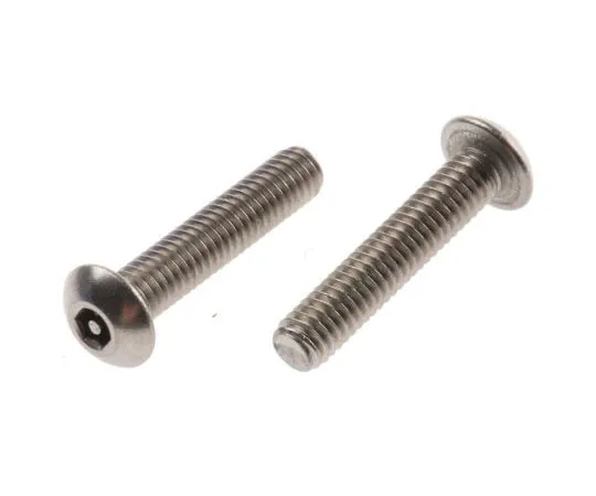 63-7642-50 Plain Button Stainless Steel Tamper Proof Security Screw, M4 x 20mm 621-2798