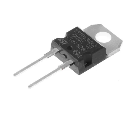 63-7580-27 STMicroelectronics 600V 12A, Silicon Junction Diode, 2-Pin TO-220AC STTH12R06D STTH12R06D