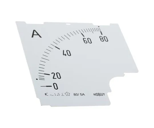 63-7615-04 HOBUT D96SD Panel Meter Scale 0/80A For 80/5A CT AC, 96mm x 96mm Moving Iron D96 DIAL 0/80A