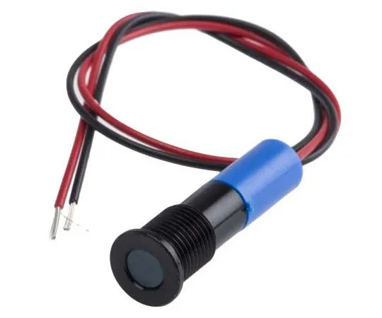 63-7709-10 RS PRO Blue Indicator, 220 V ac, 8mm Mounting Hole Size, Lead Wires Termination, IP67 700-2028