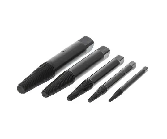 63-7560-72 RS PRO 5 piece Chrome Vanadium Steel Screw Extractor Set, Plastic Case 460-9516