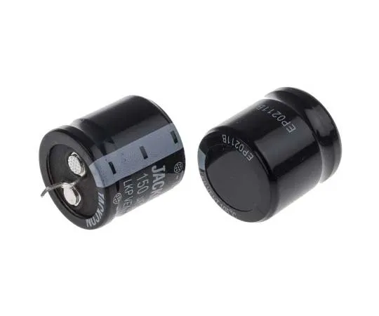 63-7722-45 RS PRO 150μF 250V dc Aluminium Electrolytic Capacitor, Through Hole 25 (Dia.) x 25mm +105°C 25mm 10mm 25mm 170-1028