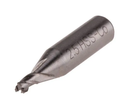 63-7611-31 RS PRO 26 mm HSCo End Mill, 4mm Cut Length, 2.5mm Cut Diameter, 3 Flutes 523-0464