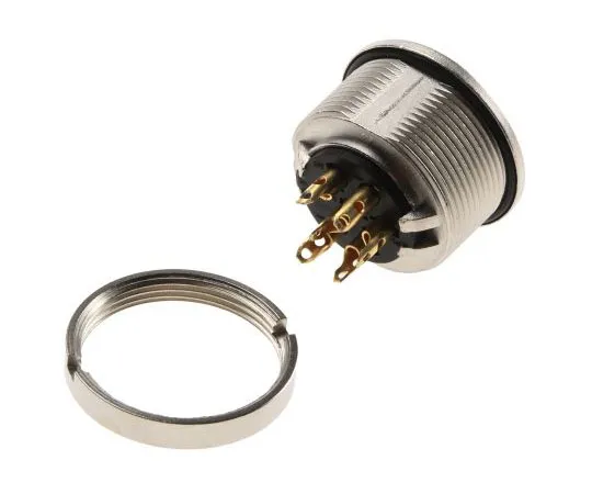 63-7615-68 Lumberg 6 Pole Din Socket Socket, DIN EN 60529, 5A, 250 V ac IP68 0304 06