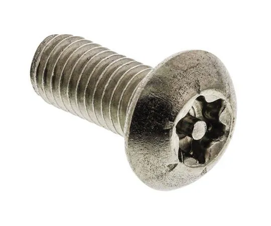 63-7642-40 Plain Button Stainless Steel Tamper Proof Security Screw, M5 x 12mm 621-2681