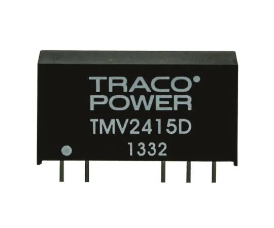 63-7658-39 TRACOPOWER TMV 1W Isolated DC-DC Converter Through Hole, Voltage in 21.6 → 26.4 V dc, Voltage out ±15V dc TMV 2415D
