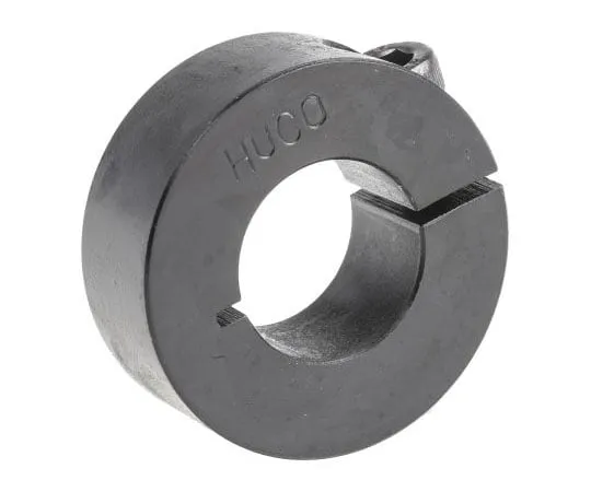 63-7699-16 Huco Collar One Piece Clamp Screw, Bore 20mm, OD 40mm, W 15mm, Steel 46101020