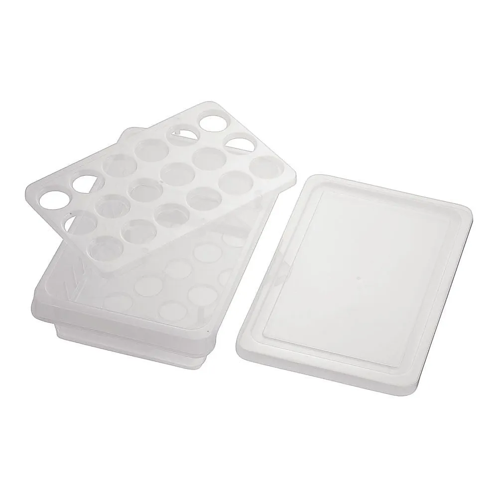 64-4187-81 Polypropylene Egg Batt with Lid (For 18)