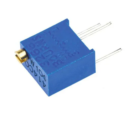 63-7607-97 100kΩ Through Hole Trimmer Potentiometer 0.25W Top Adjust Bourns 3266 Series 3266W-1-104LF