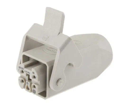 63-7584-08 Han A Series 4 Way Female 10A Connector Kit, includes Female Insert, Hood 09200042711+19200030720
