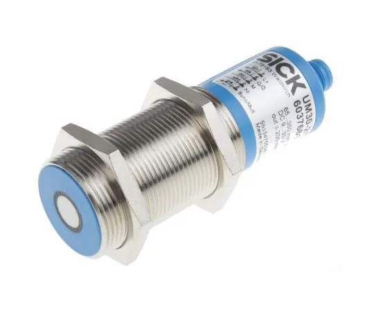 63-7709-19 Sick Ultrasonic Sensor Barrel M30 x 1.5, 60 → 350 mm, PNP, M12 - 5 Pin IP67 UM30-212111