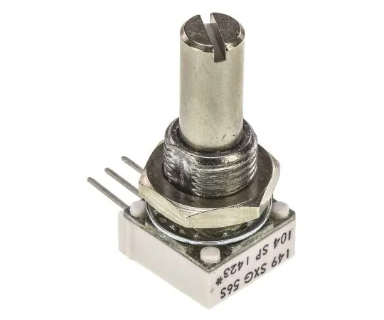 63-7578-23 Vishay 1 Gang Rotary Cermet Potentiometer with a 6.35 mm Dia. Shaft, 100kΩ, ±10%, 1W, Linear 14910F0GJSX10104KA 14910F0GJSX10104KA