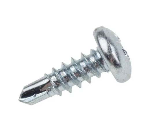 63-7627-76 RS PRO Bright Zinc Plated Steel Self Drilling Screw No. 8 x 13mm Long 546-5957