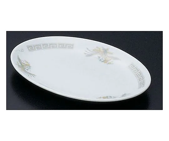 62-6847-44 Pottery "Kaminarimon Phoenix" Platter 10 inches K-10
