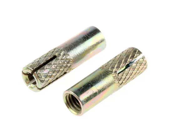 63-7643-41 RS PRO Steel Drop In Anchor M6, fixing hole diameter 8mm, length 25mm 622-2127