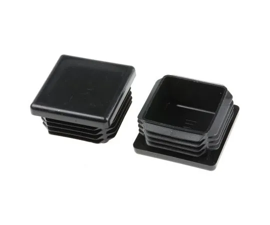 63-7648-33 RS PRO Black PE Square Tube Plug, 38mm 629-0158