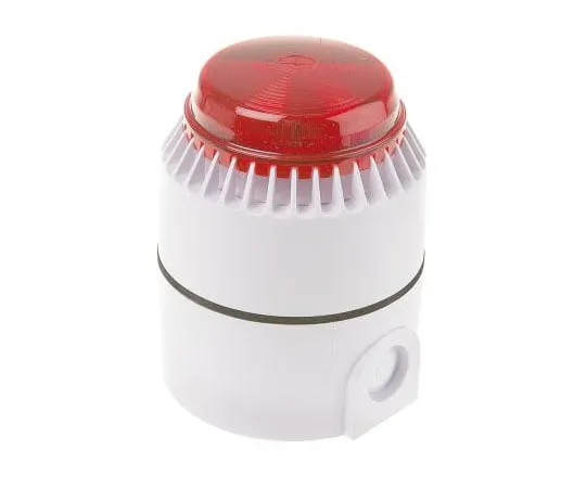 63-7613-60 Flashni Sounder Beacon, 101dB, Red Xenon, 18 → 28 V dc FL/RL/W/D/SEP/S