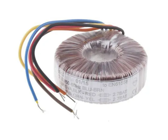 63-7670-59 2 Output Toroidal Transformer, 50VA, 2 x 9V ac 173-0168