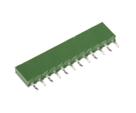 63-7598-39 TE Connectivity AMPMODU HV100 Series 2.54mm Pitch 12 Way 1 Row Straight PCB Socket, Through Hole, Solder Termination 1-215297-2