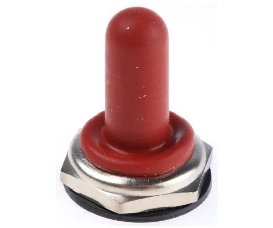 63-7592-64 Red Silicone Toggle Switch Boot U1565-6
