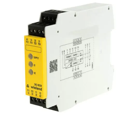 63-7603-81 Wieland SNZ 4052 24 V ac/dc Safety Relay Dual Channel With 2 Safety Contacts R1.188.0530.1