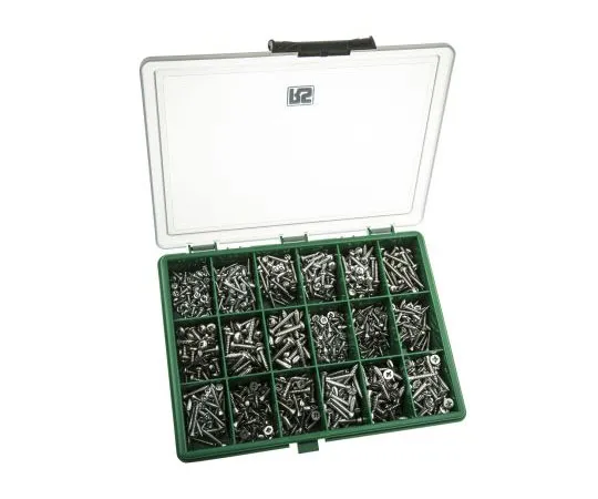 63-7616-44 890 piece Stainless Steel Screw/Bolt Kit, No. 10, No. 6, No. 8 535-2362