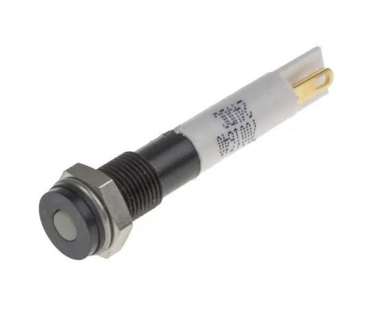 63-7708-46 RS PRO White Indicator, 24 V dc, 6mm Mounting Hole Size, Solder Tab Termination, IP67 700-1640