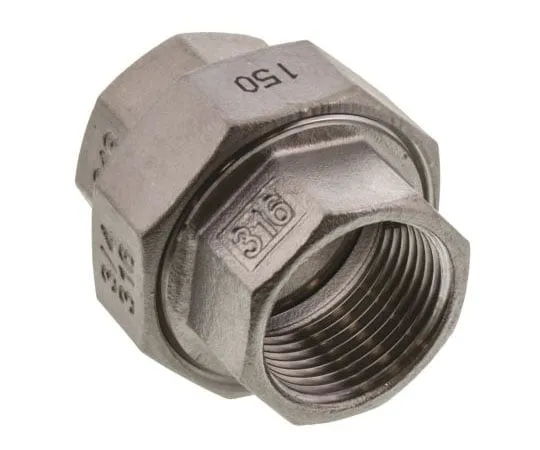 63-7592-29 RS Stainless Steel Octagon Straight Union 3/4in G(P) Female x 3/4in G(P) Female 1.73in 499-3502