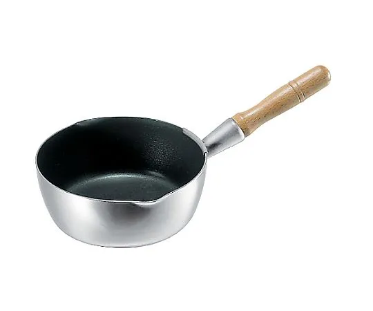 69-5180-81 Three-Layer Steel Fluororesin Finish Snow Flat Pot 24 cm Electromagnetic 5781400