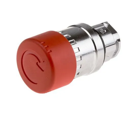 63-7631-90 Schneider Electric Harmony, Red, Twist to Reset 30mm Mushroom Head Emergency Button ZB4BS834