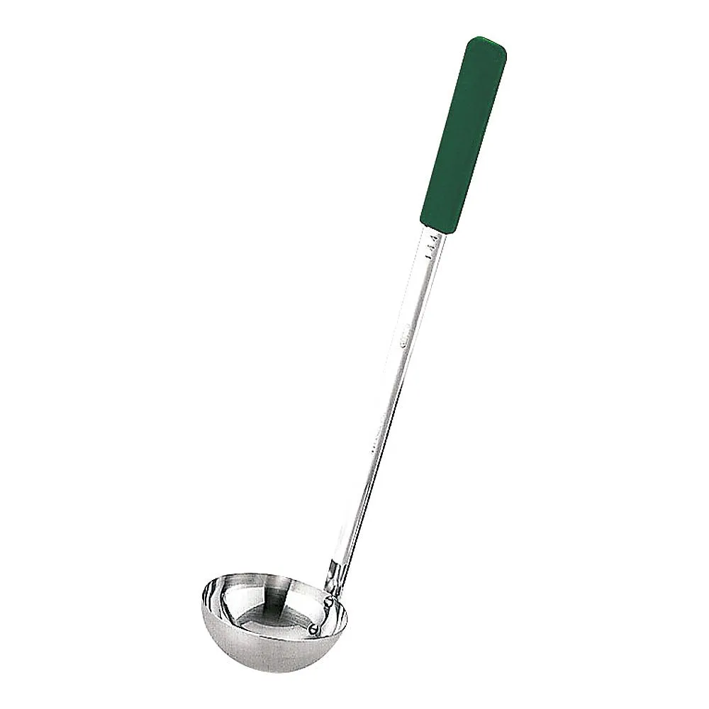 65-3872-12 UK18-8 Color Handle Ladle Green 90cc